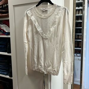 Loft, light beige sweater, excellent condition, sizeS.